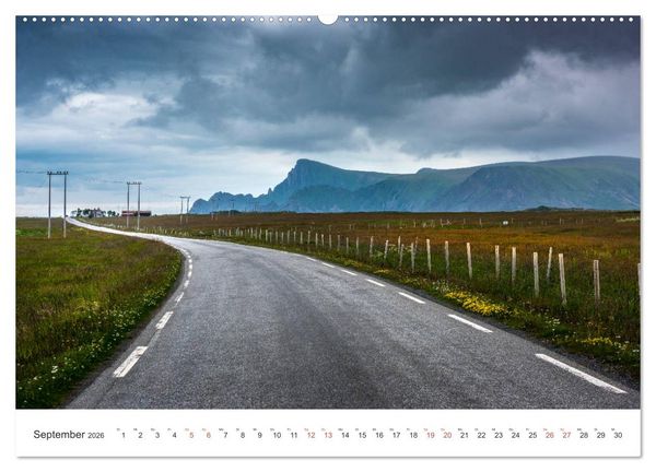 Produktbild: Nordland &ndash; Die Weite Skandinaviens (hochwertiger Premium Wandkalender 2026 DIN A2 quer), Kunstdruck in Hochglanz