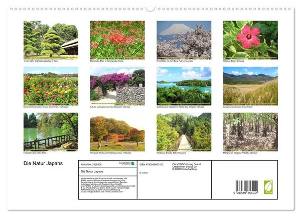 Produktbild: Die Natur Japans (hochwertiger Premium Wandkalender 2027 DIN A2 quer), Kunstdruck in Hochglanz