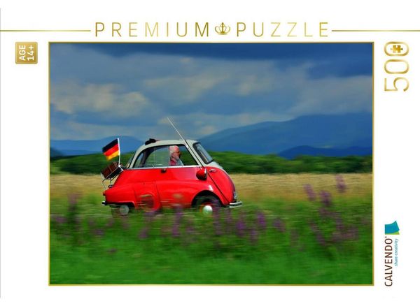 CALVENDO Puzzle Ein Motiv aus dem Kalender BMW Isetta - Die Knutschkugel | 500 Teile Lege-Größe 48 × 36 cm Foto-Puzzle für Erwachsene