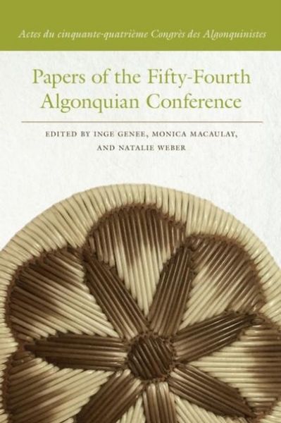 Produktbild: Papers of the Fifty-Fourth Algonquian Conference