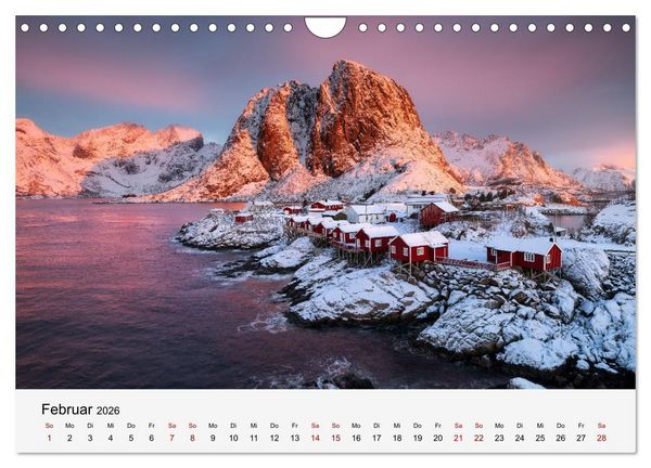 Produktbild: Farben der Lofoten - Jahreszeiten jenseits des Polarkreises (Wandkalender 2026 DIN A4 quer), CALVENDO Monatskalender