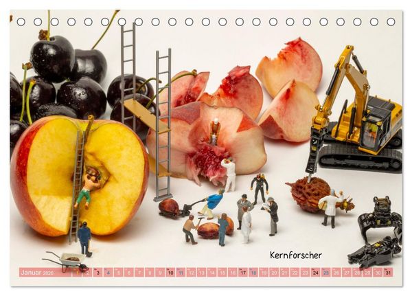 Produktbild: Mandelentz&uuml;ndung ... und andere Mini-Welten (Tischkalender 2026 DIN A5 quer), CALVENDO Monatskalender