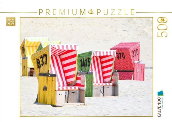 CALVENDO Puzzle Strand | 500 Teile Lege-Größe 48 × 36 cm Foto-Puzzle für Erwachsene