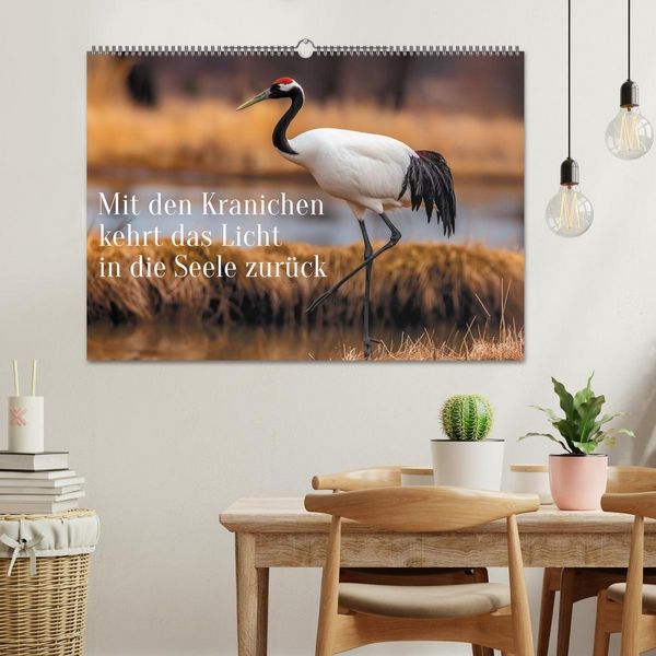 Produktbild: Mit den Kranichen kehrt das Licht in die Seele zur&uuml;ck (Wandkalender 2027 DIN A2 quer), CALVENDO Monatskalender