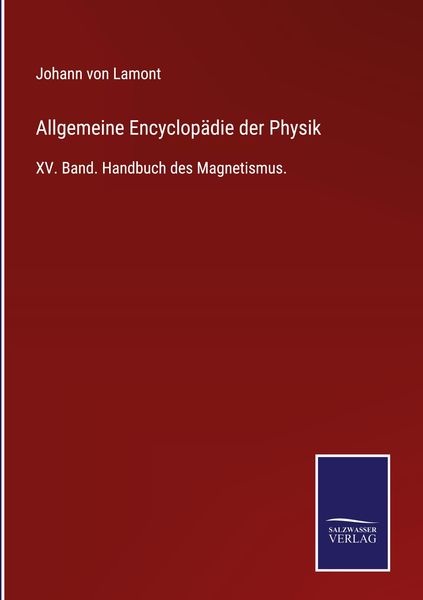 Produktbild: Allgemeine Encyclop&auml;die der Physik