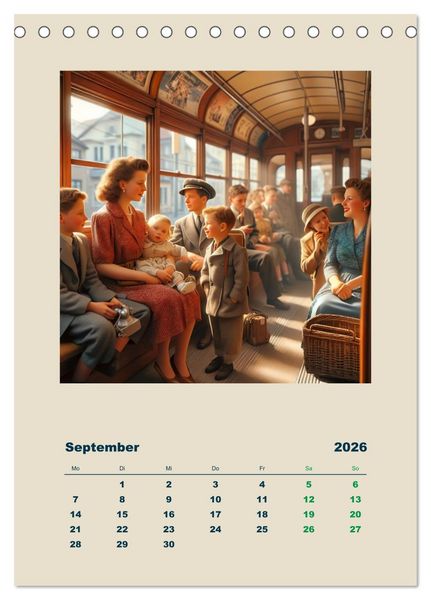 Produktbild: Gute alte Zeit der sechziger Jahre (Tischkalender 2026 DIN A5 hoch), CALVENDO Monatskalender