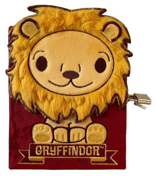 Produktbild: Harry Potter: Gryffindor Plush Lock & Key Diary