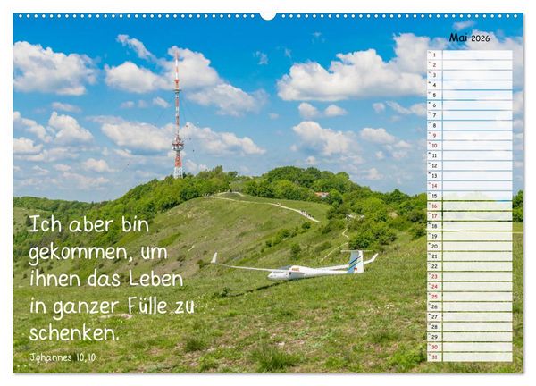 Produktbild: Heimat Hesselberg (hochwertiger Premium Wandkalender 2026 DIN A2 quer), Kunstdruck in Hochglanz
