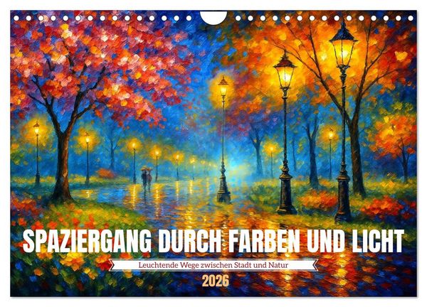 Produktbild: Spaziergang durch Farben und Licht (Wandkalender 2026 DIN A4 quer), CALVENDO Monatskalender