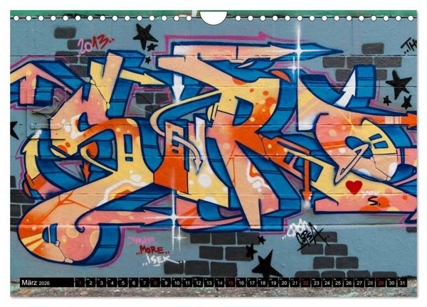 Produktbild: Streetart am Wiener Donaukanal (Wandkalender 2026 DIN A4 quer), CALVENDO Monatskalender