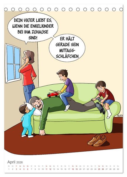 Produktbild: Okay, Boomer - Cartoons (Tischkalender 2026 DIN A5 hoch), CALVENDO Monatskalender