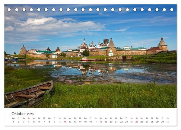 Produktbild: Russlands Norden 2026 (Tischkalender 2026 DIN A5 quer), CALVENDO Monatskalender