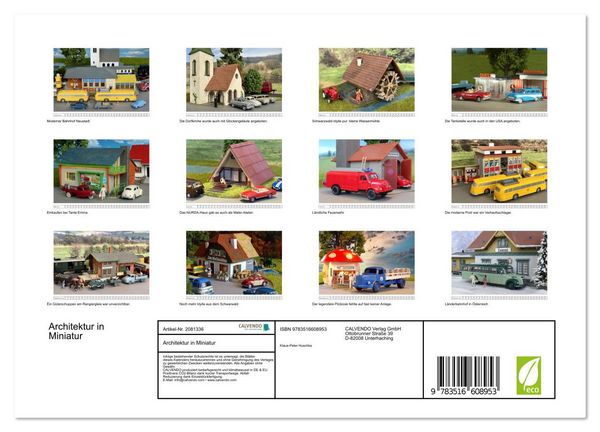 Produktbild: Architektur in Miniatur (Wandkalender 2026 DIN A4 quer), CALVENDO Monatskalender