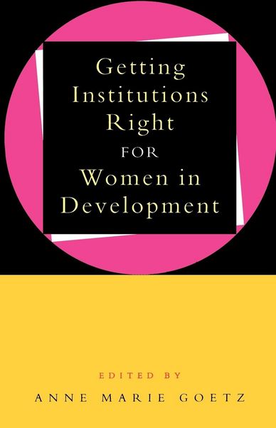 Produktbild: Getting Institutions Right for Women in Development