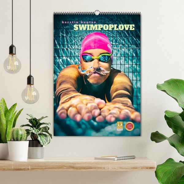 Produktbild: SWIMPOPLOVE (Wandkalender 2026 DIN A2 hoch), CALVENDO Monatskalender