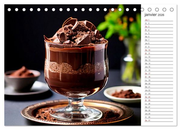 Produktbild: Plaisirs interdits (Calendrier de bureau 2026 DIN A5 vertical), CALVENDO calendrier mensuel