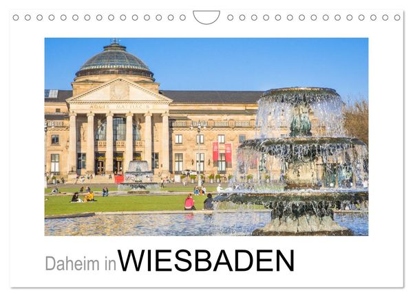 Daheim in Wiesbaden (Wandkalender 2025 DIN A4 quer), CALVENDO Monatskalender