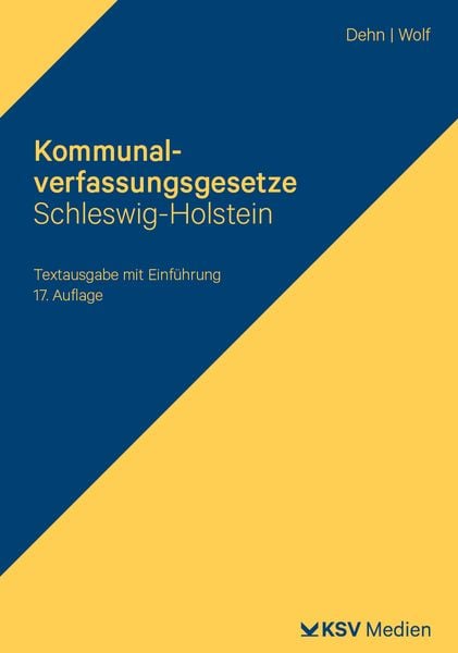 Produktbild: Kommunalverfassungsgesetze Schleswig-Holstein