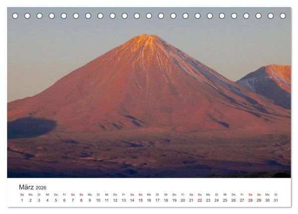 Produktbild: Vulkane - Die atemberaubendsten Motive der Feuerspucker. (Tischkalender 2026 DIN A5 quer), CALVENDO Monatskalender