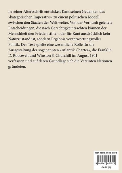 Produktbild: Zum ewigen Frieden (Gro&szlig;druck)