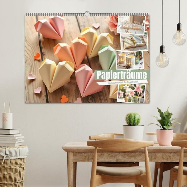 Produktbild: Papiertr&auml;ume - Die kreative Welt der Papierkunst (Wandkalender 2027 DIN A2 quer), CALVENDO Monatskalender