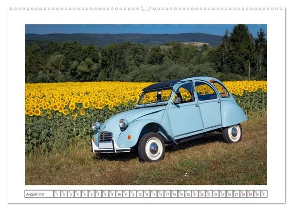 Produktbild: 2CV Pauline (hochwertiger Premium Wandkalender 2027 DIN A2 quer), Kunstdruck in Hochglanz