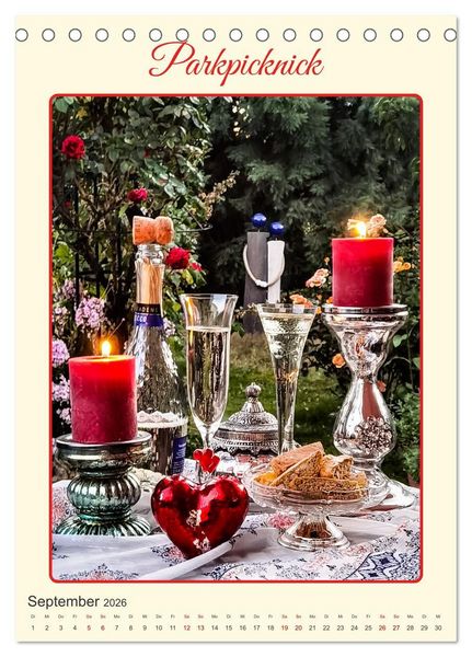 Produktbild: Aus Liebe: Picknick f&uuml;r Zwei (Tischkalender 2026 DIN A5 hoch), CALVENDO Monatskalender