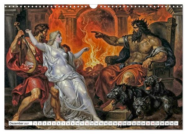 Produktbild: Mythologische Geschichten in barocker Pracht (Wandkalender 2027 DIN A3 quer), CALVENDO Monatskalender
