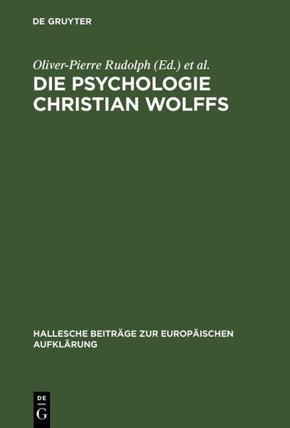 Produktbild: Die Psychologie Christian Wolffs