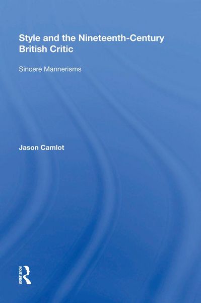 Produktbild: Style and the Nineteenth-Century British Critic
