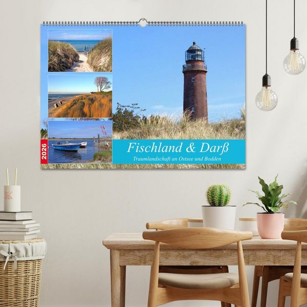 Produktbild: Fischland & Dar&szlig; Traumlandschaft an Ostsee und Bodden (Wandkalender 2026 DIN A2 quer), CALVENDO Monatskalender