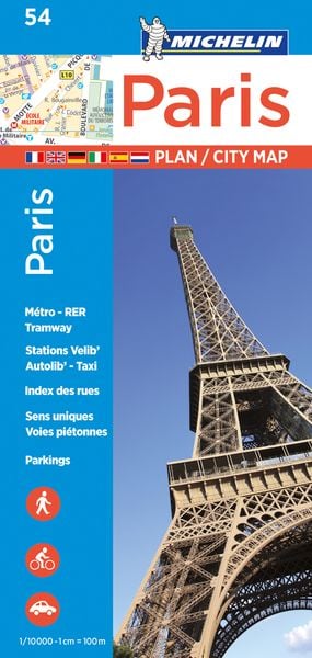 Produktbild: Michelin Stadtplan Paris