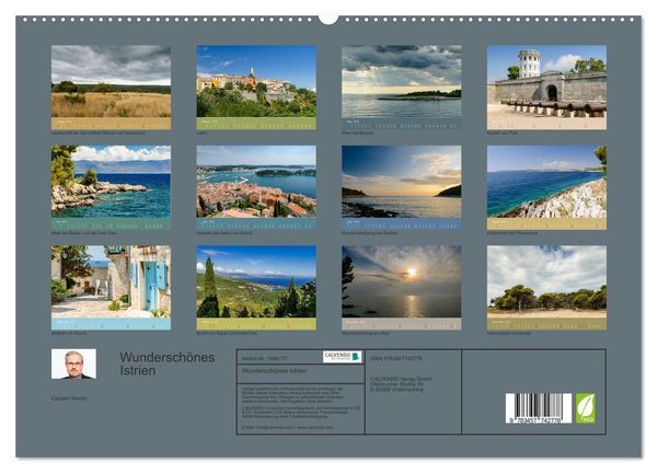 Produktbild: Wundersch&ouml;nes Istrien (hochwertiger Premium Wandkalender 2026 DIN A2 quer), Kunstdruck in Hochglanz