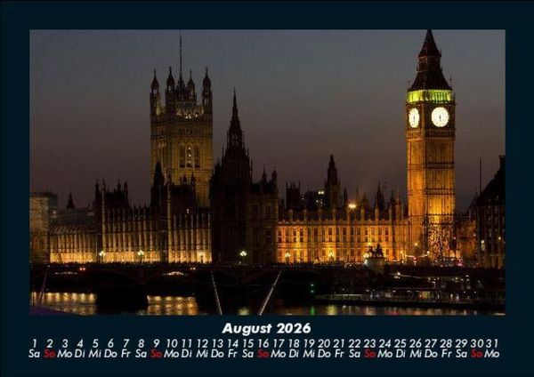 Produktbild: Londons sch&ouml;nste Seiten 2026 Fotokalender DIN A5