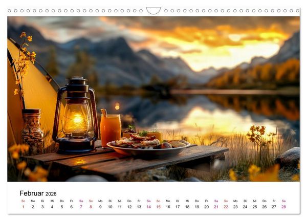 Produktbild: Zelten - frei sein (Wandkalender 2026 DIN A3 quer), CALVENDO Monatskalender