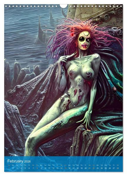Produktbild: Sirens of the Undead Seas (Wall Calendar 2026 DIN A3 portrait), CALVENDO 12 Month Wall Calendar