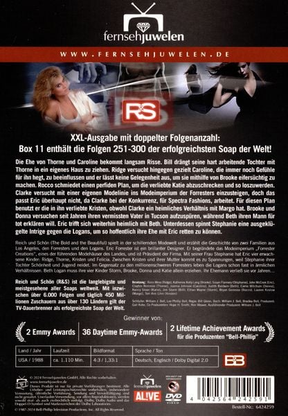 Produktbild: Reich und Sch&ouml;n - Box 11: Die klassischen Folgen 251-300 (XXL-Ausgabe mit doppelter Folgenanzahl : 50 Folgen) (Fernsehjuwelen) [7 DVDs]