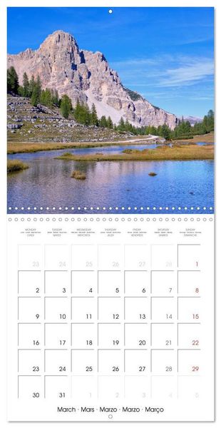 Produktbild: Beautiful Dolomites (Wall Calendar 2026 12 &times; 12 Inch) CALVENDO 12 Month Wall Calendar