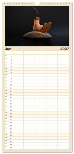 Produktbild: Familienplaner 2027 - Pfeifenwelten mit 5 Spalten (Wandkalender, 21 x 45 cm) CALVENDO