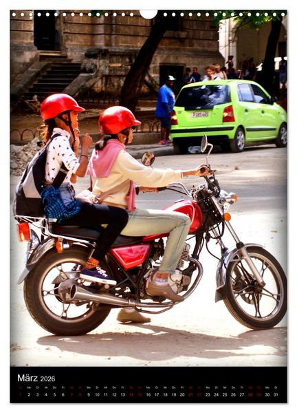 Produktbild: SUZUKI BIKER IN HAVANNA (Wandkalender 2026 DIN A3 hoch), CALVENDO Monatskalender