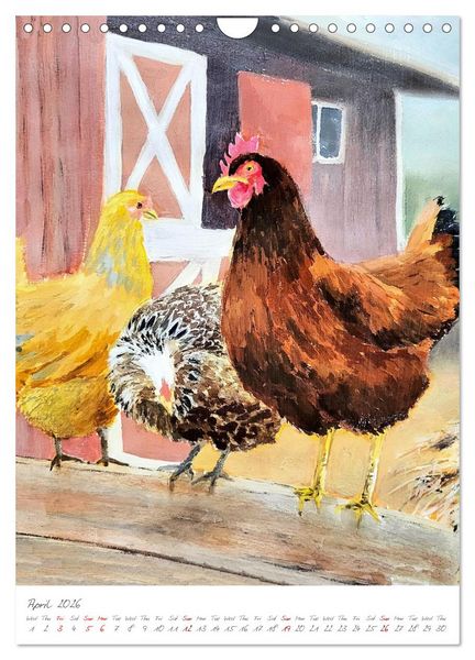 Produktbild: Painting meets animal spirit - Painted animal portraits (Wall Calendar 2026 DIN A4 portrait), CALVENDO 12 Month Wall Calendar