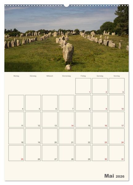 Produktbild: Sommertage in der Bretagne (Wandkalender 2026 DIN A2 hoch), CALVENDO Monatskalender