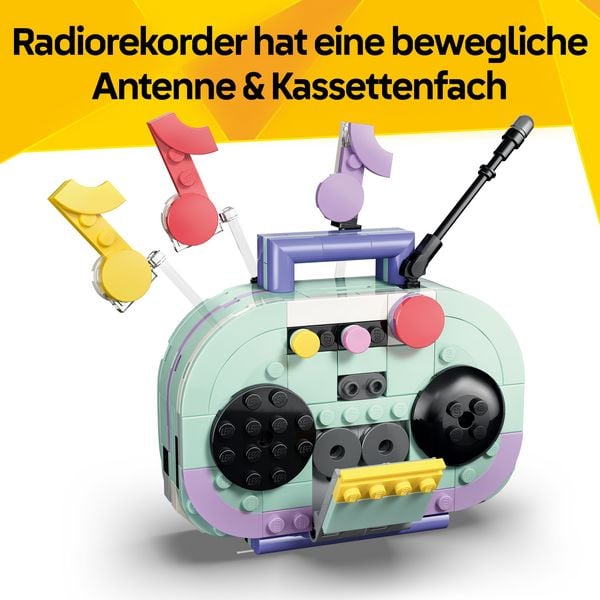 Produktbild: LEGO Creator 3-in-1-Set 31392 Deko-Klavier mit Katze, Spielzeug ab 9