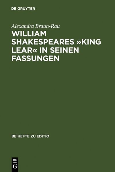 Produktbild: William Shakespeares &raquo;King Lear&laquo; in seinen Fassungen