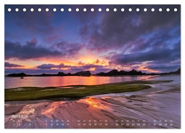 Produktbild: Land im Licht - Berge und K&uuml;sten in Oregon und Washington - von Jeremy Cram (Tischkalender 2026 DIN A5 quer), CALVENDO Monatskalender