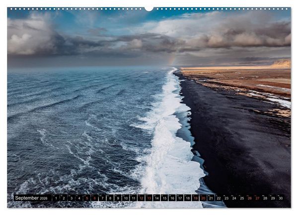 Produktbild: Island - Rundreise im Oktober (hochwertiger Premium Wandkalender 2026 DIN A2 quer), Kunstdruck in Hochglanz