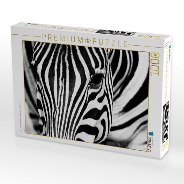 Produktbild: CALVENDO Puzzle Afrika: Nahaufnahme eines Steppenzebra in Botswana | 1000 Teile Lege-Gr&ouml;&szlig;e 64x48cm Foto-Puzzle f&uuml;r gl&uuml;ckliche Stunden