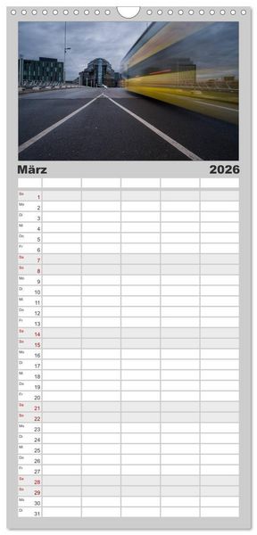 Produktbild: Familienplaner 2026 - berlin specials mit 5 Spalten (Wandkalender, 21 x 45 cm) CALVENDO
