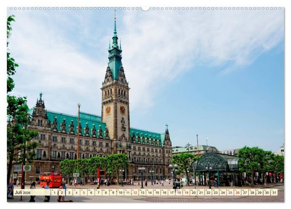Produktbild: Hamburg - meine Stadt mit viel Herz (hochwertiger Premium Wandkalender 2026 DIN A2 quer), Kunstdruck in Hochglanz