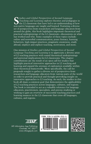 Produktbild: Studies and Global Perspectives of Second Language Teaching and Learning (Hc)